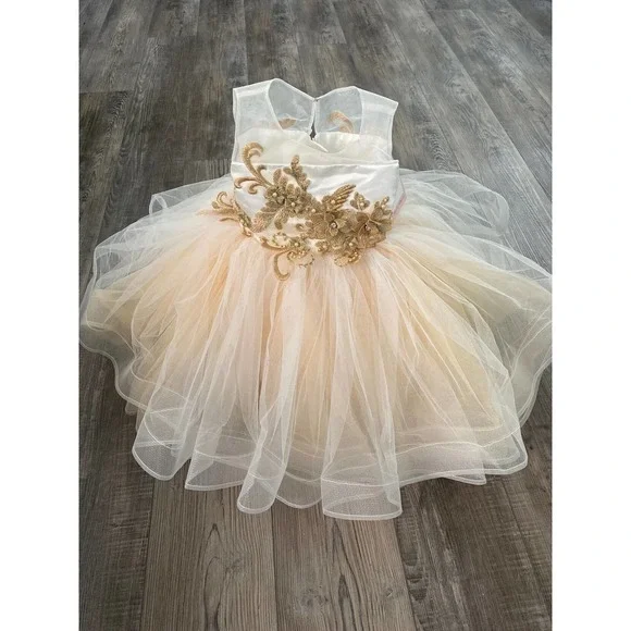 Gorgeous Tulle Princess Birthday Flower Girl Pageant Dress